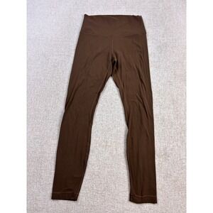 Lululemon Align High-Rise Pant 25 Java Brown Nulu Yoga Leggings Size 6 LW5CT3S
